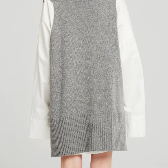 Storets Lyla Oversized Knit Vest Gray S/M - Picture 7 of 16